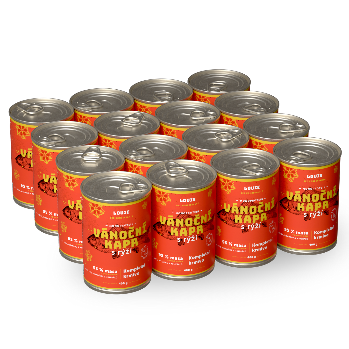 Výhodné balenie 16 ks - Vianočný kapor s ryžou 400g