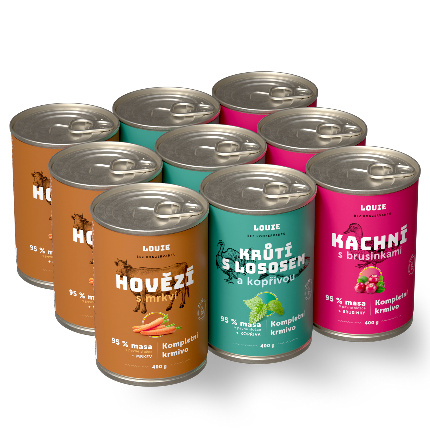 Ochutnávkový balíček bez kuracieho 400g - 9 ks