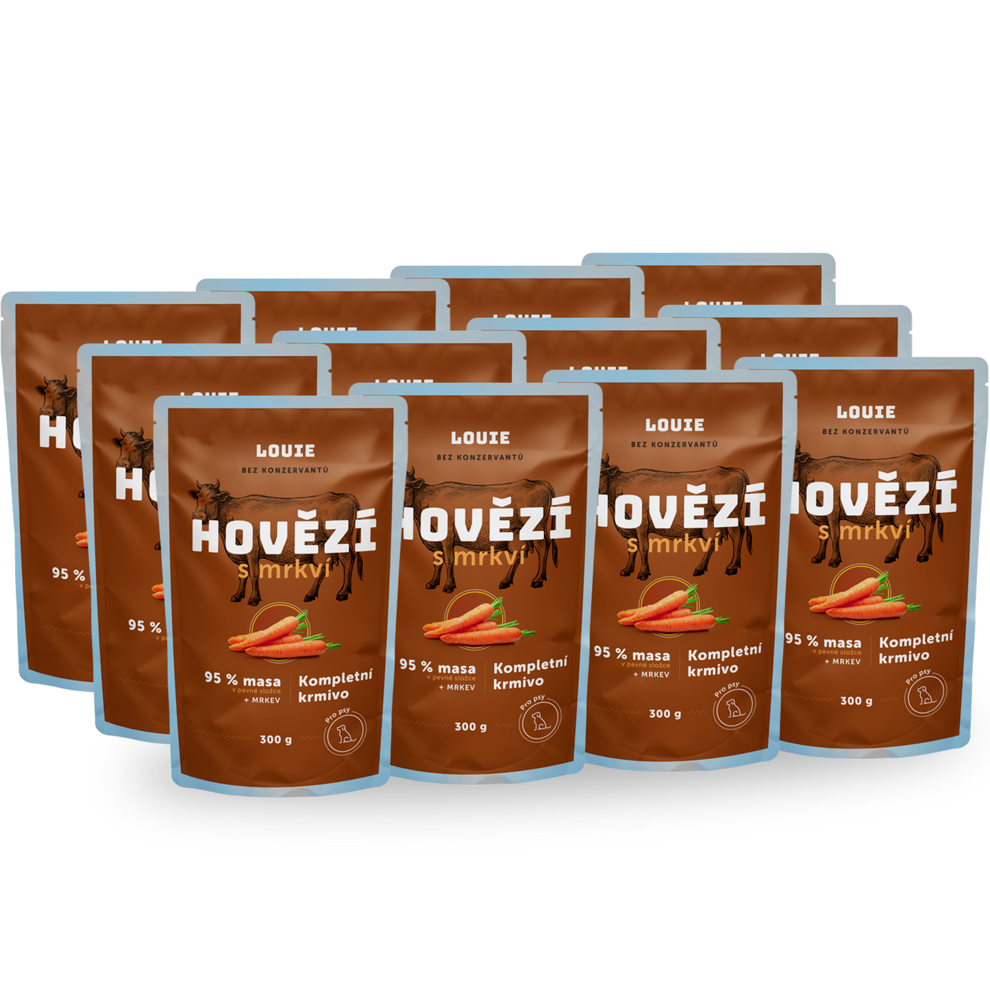 Balenie kapsičiek 12 ks - Hovädzie s mrkvou 300g