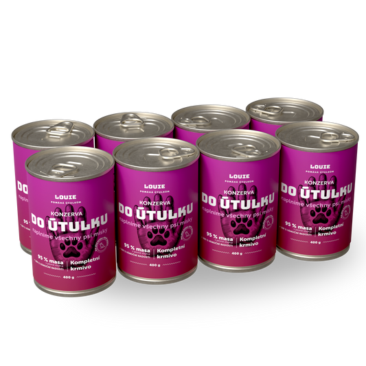 Psí balíček do útulku 8ks, 400g - LOUIE pomáha útulkom