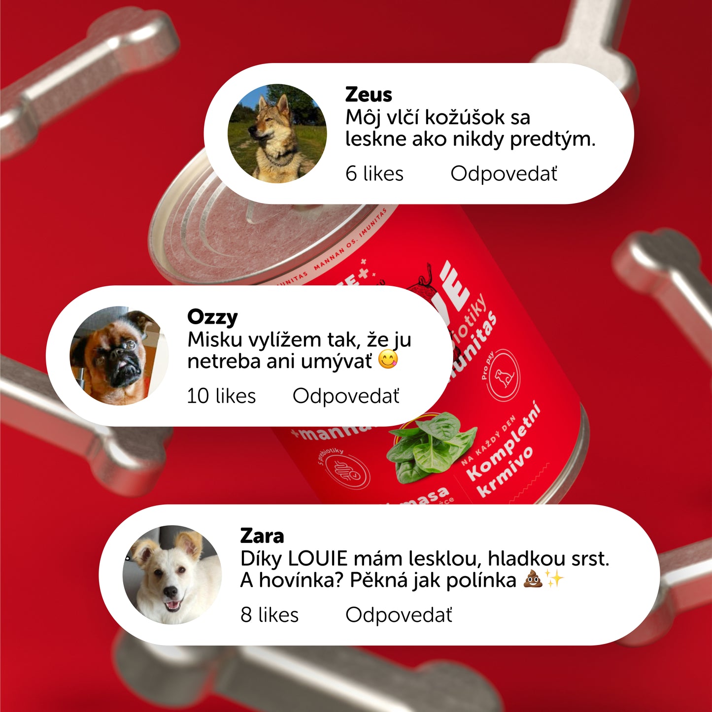 Bravčové so špenátom a prebiotikami 400 g