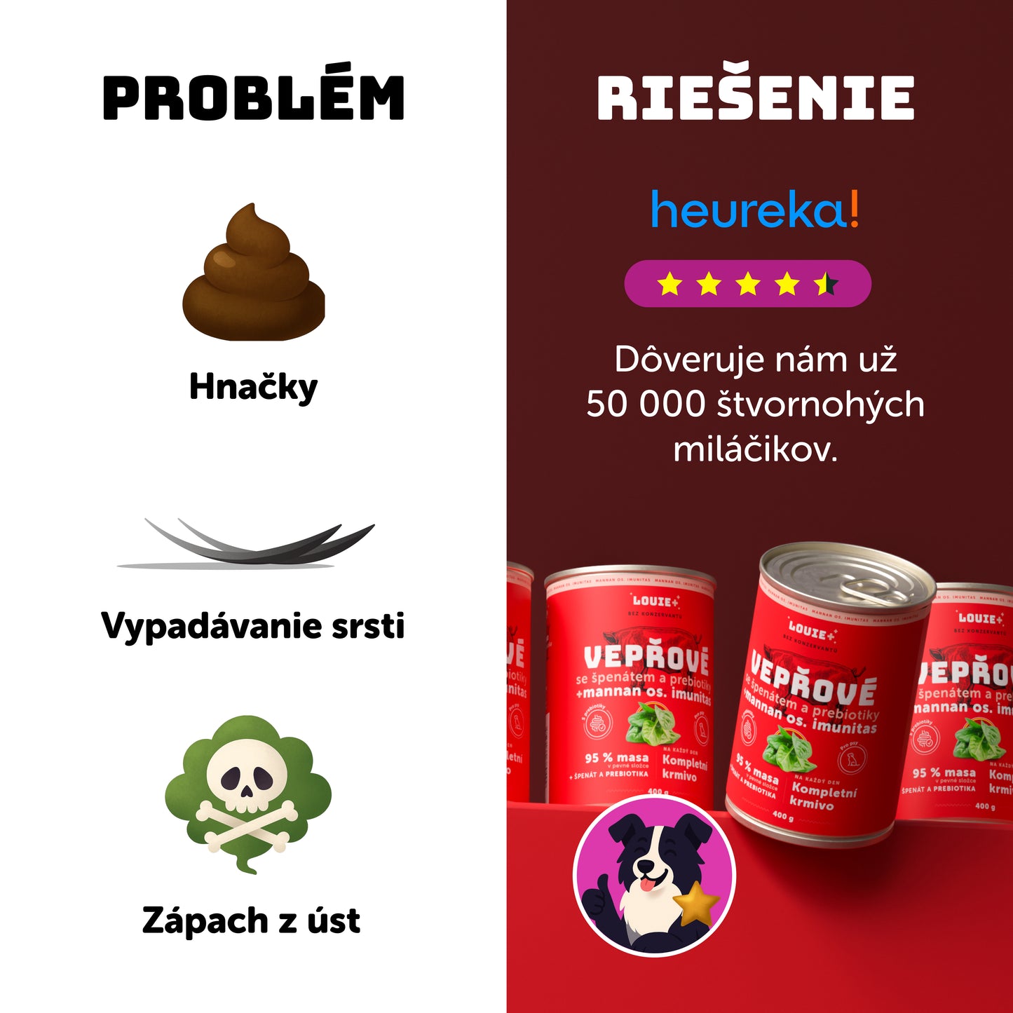 Bravčové so špenátom a prebiotikami 400 g