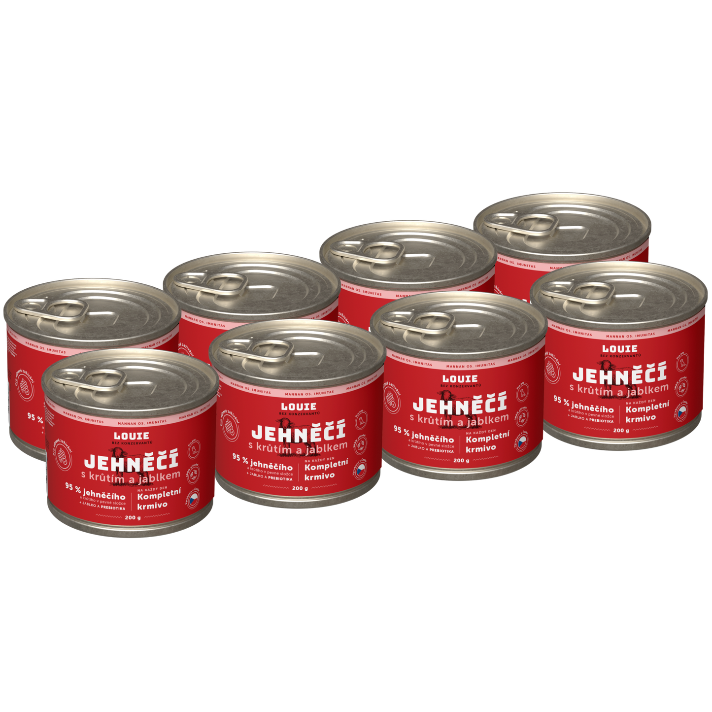 Výhodné balenie 8ks - Jahňacie s morčacím, jablkom a prebiotikami 200g