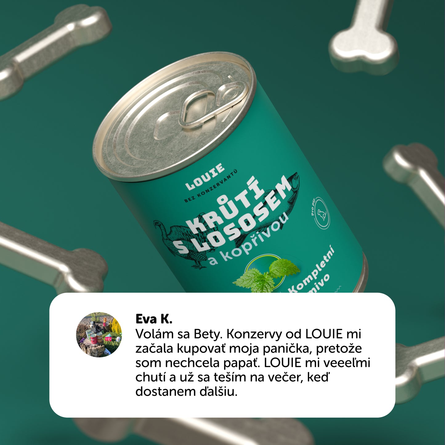 Balíček kapsičiek 10 ks - Morčacia s lososom a žihľavou 150g