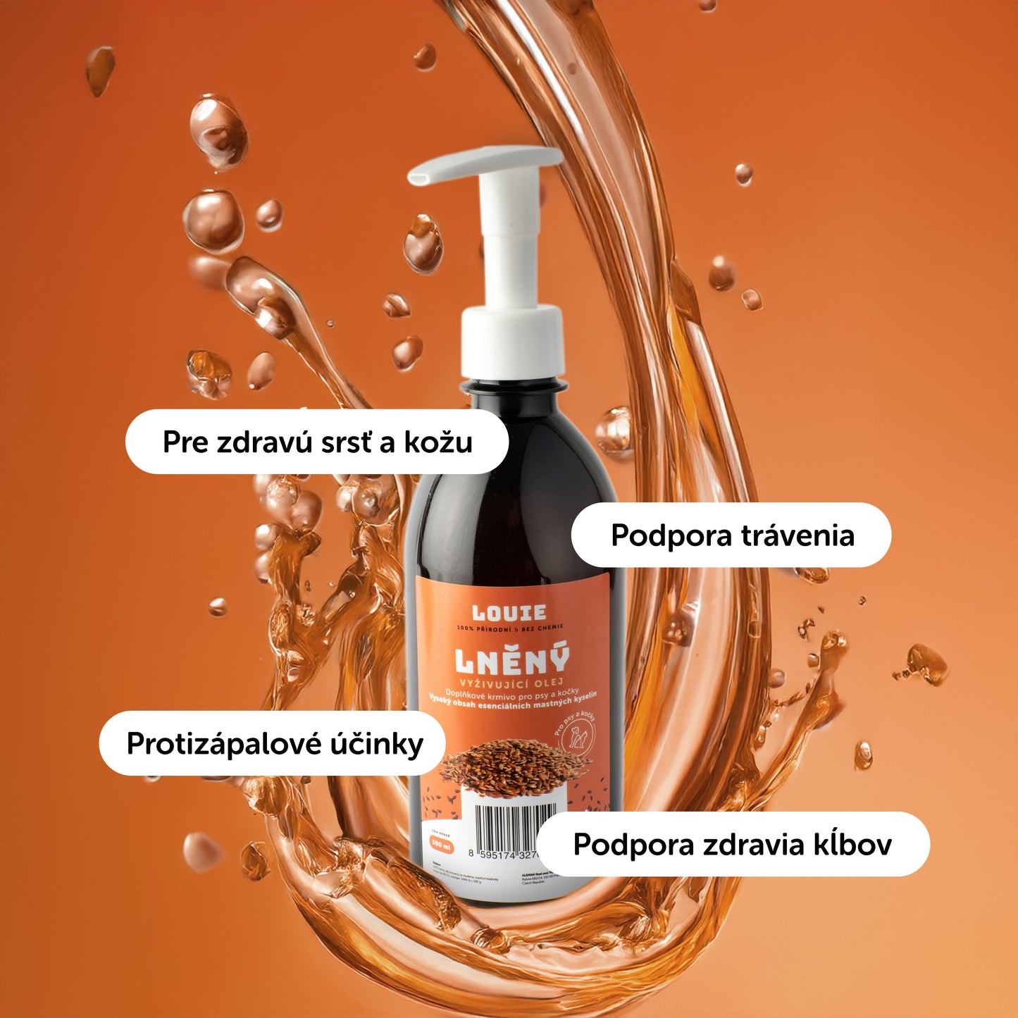 Ľanový vyživujúci olej – 500 ml