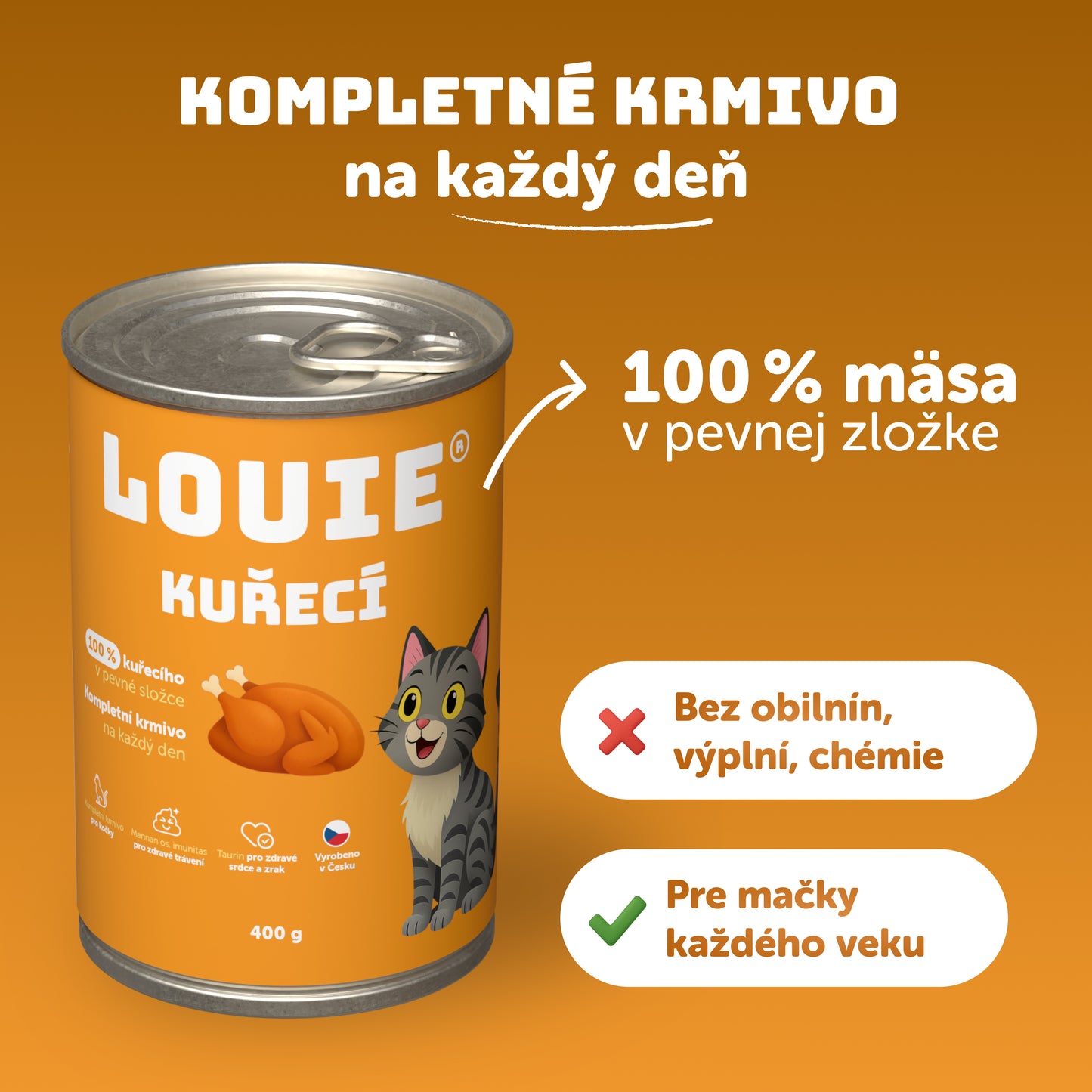 Výhodné balenie 8 ks - Kuracie s prebiotikami 400g