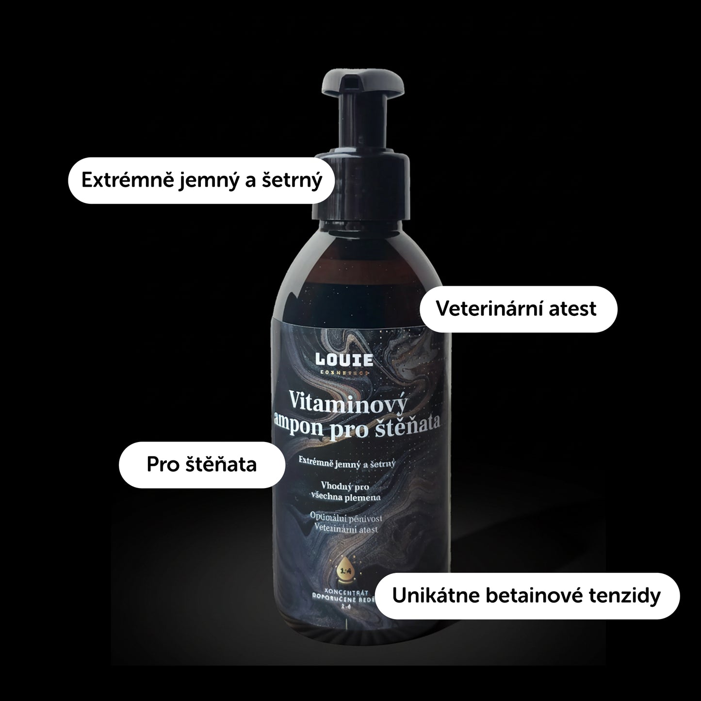 Vitamínový šampón pre šteňatá 250 ml