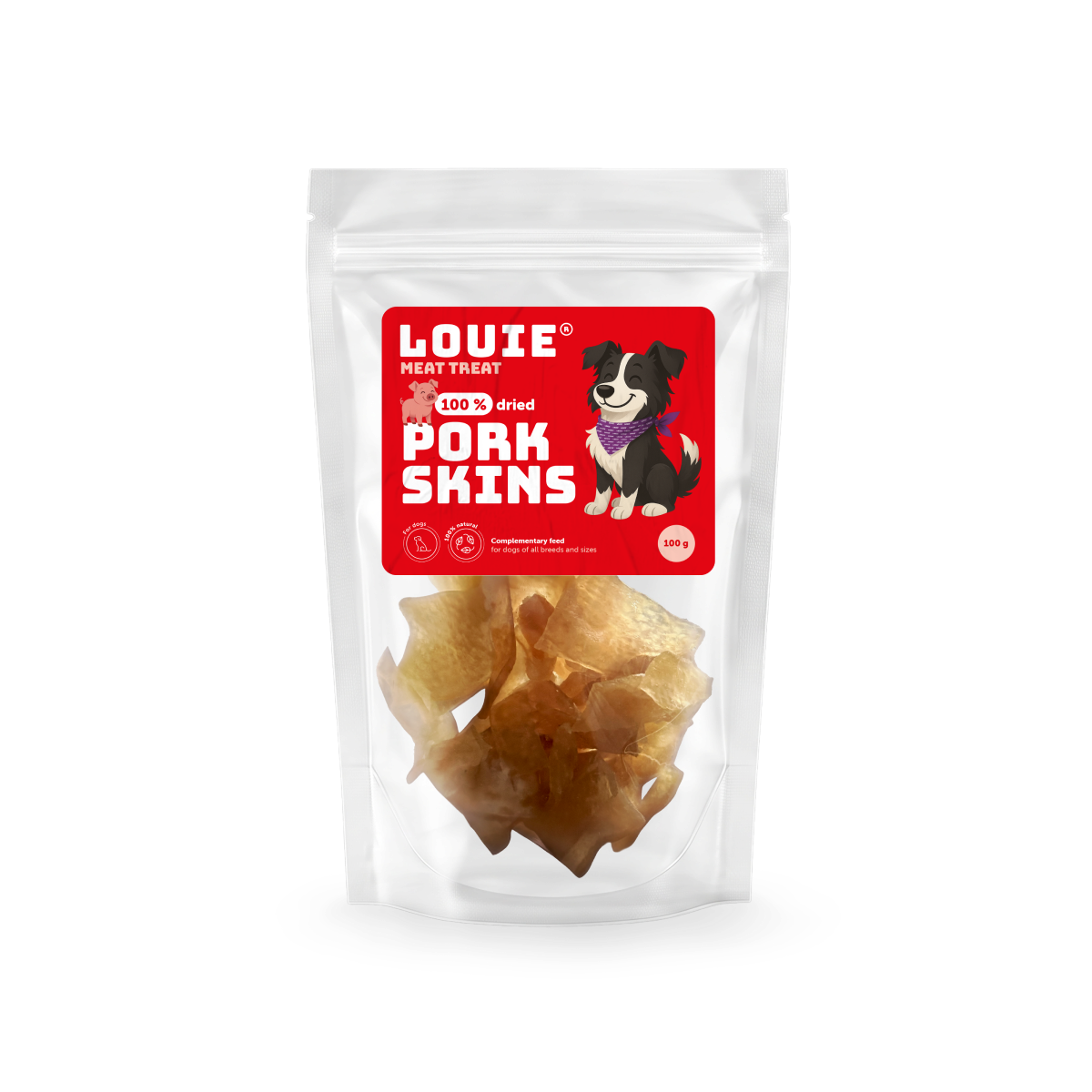 Sušené bravčové kože | 100g