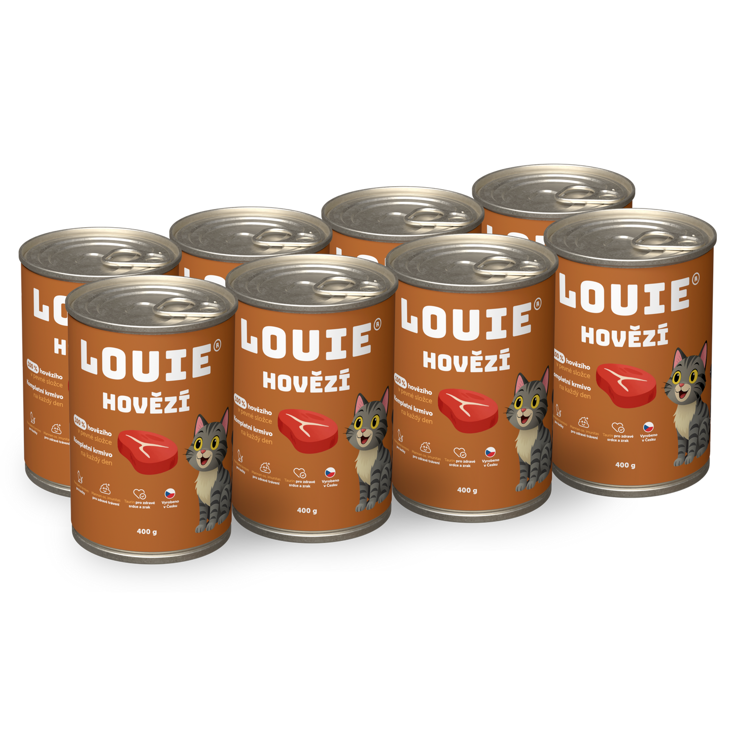 Výhodné balenie 8 ks - Hovädzie s prebiotikami 400g