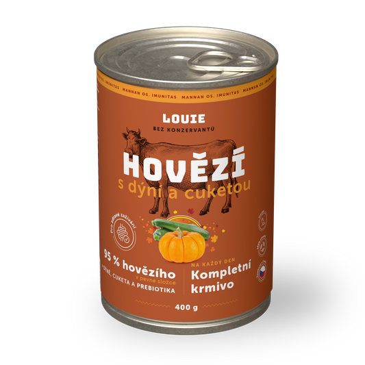 Hovädzie s dyňou, cuketou a prebiotikami 400g