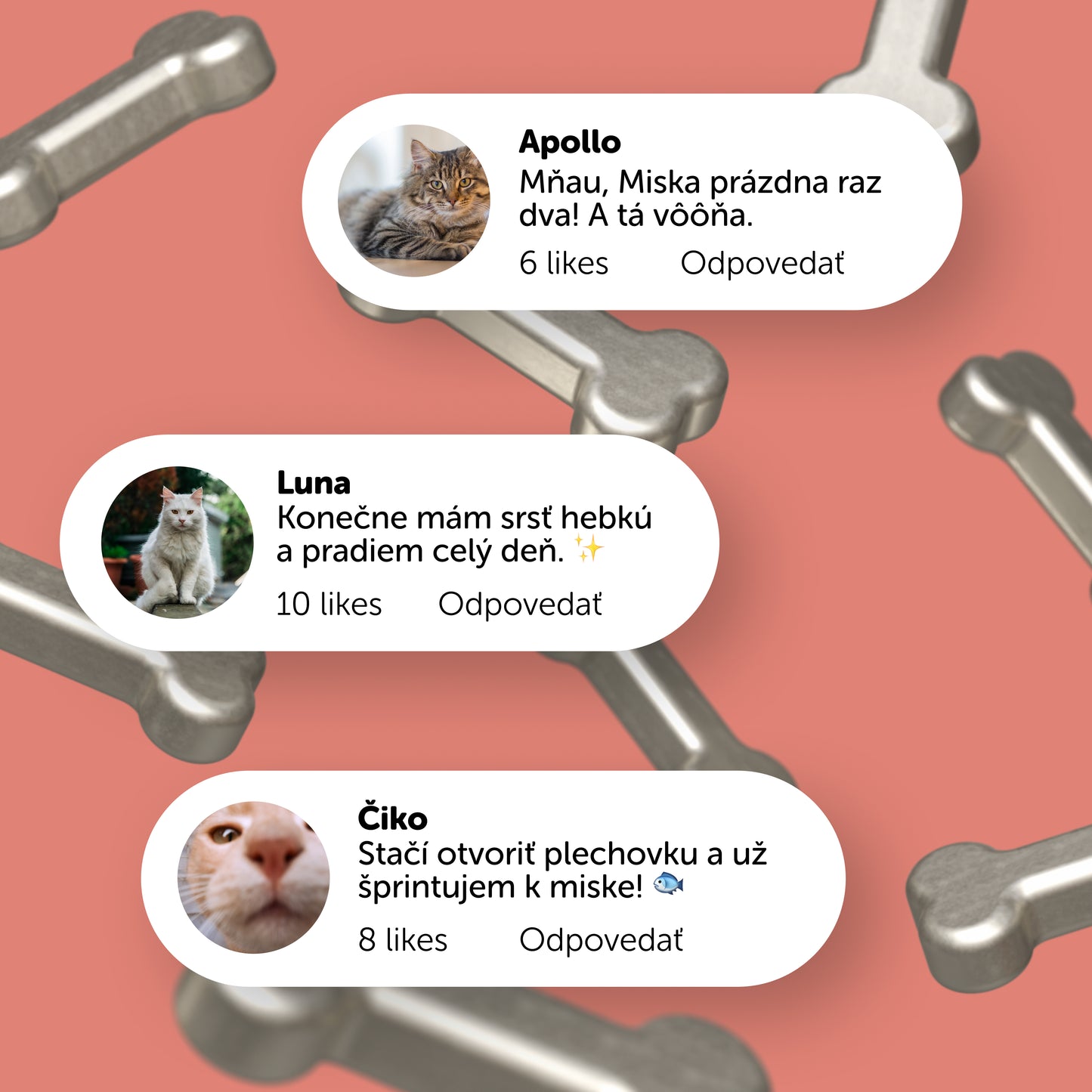 Výhodné balenie 8 ks - Lososová s prebiotikami 400g