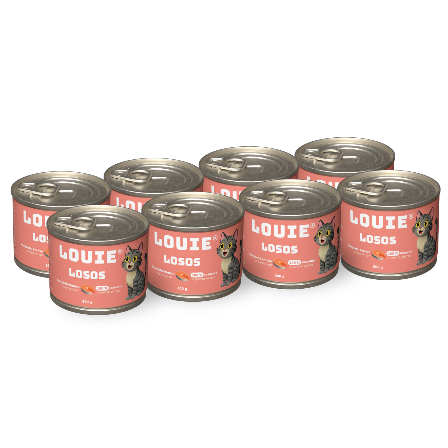 Výhodné balenie 8 ks - Lososová s prebiotikami 200g