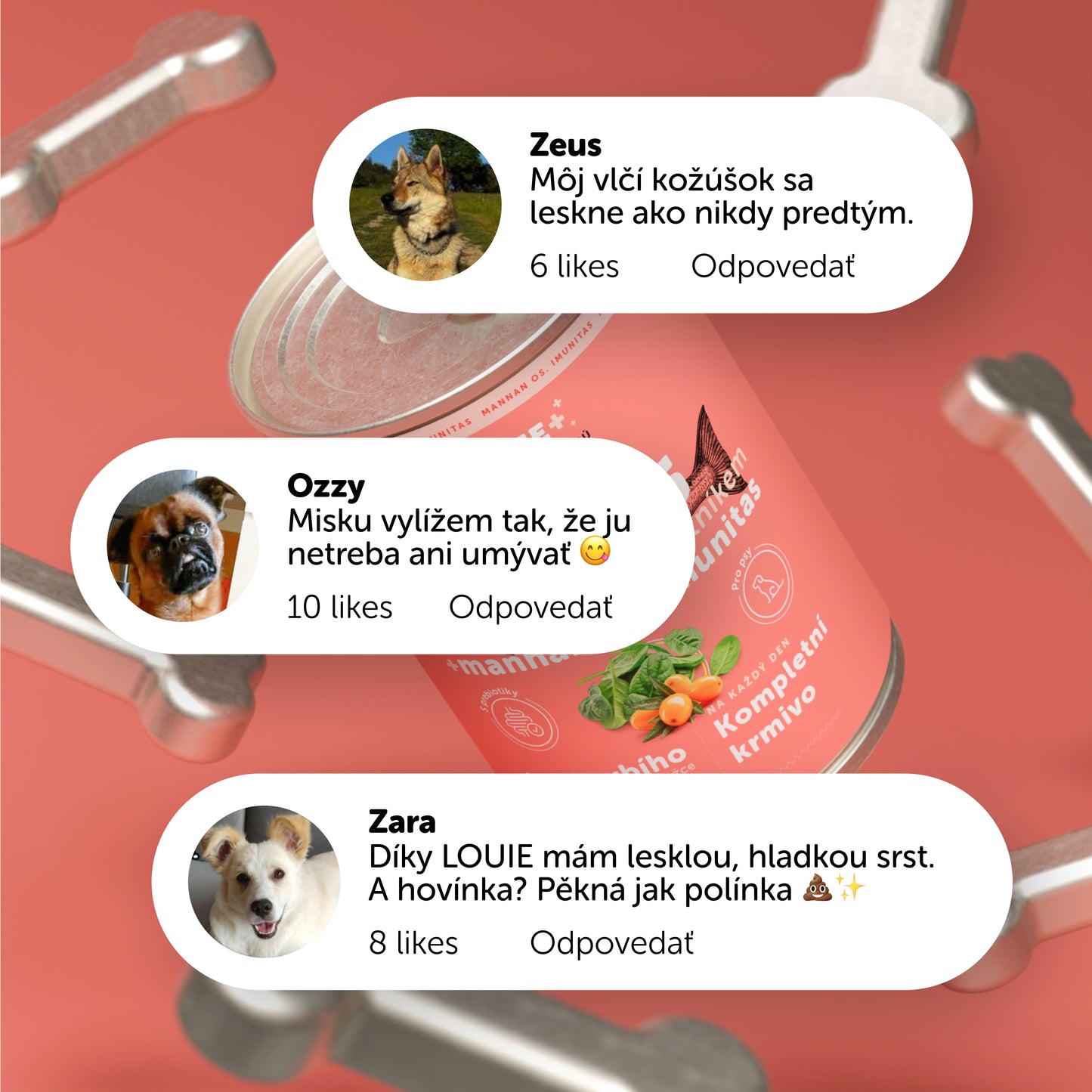 Losos s rakytníkom, špenátom a prebiotikami 400g