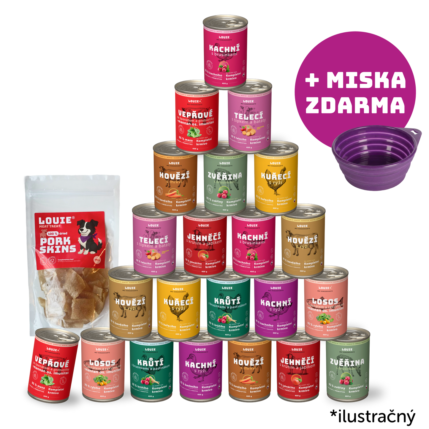 Balíček pre cestovateľov | 24ks | 400g + miska zadarmo