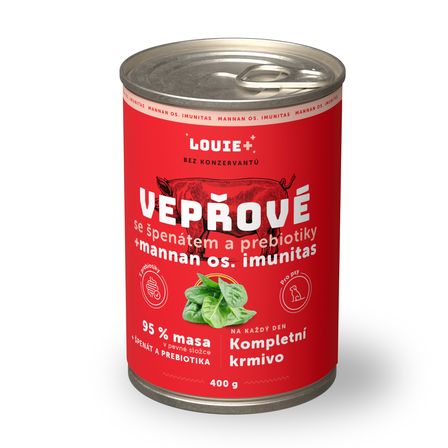 Bravčové so špenátom a prebiotikami 400 g