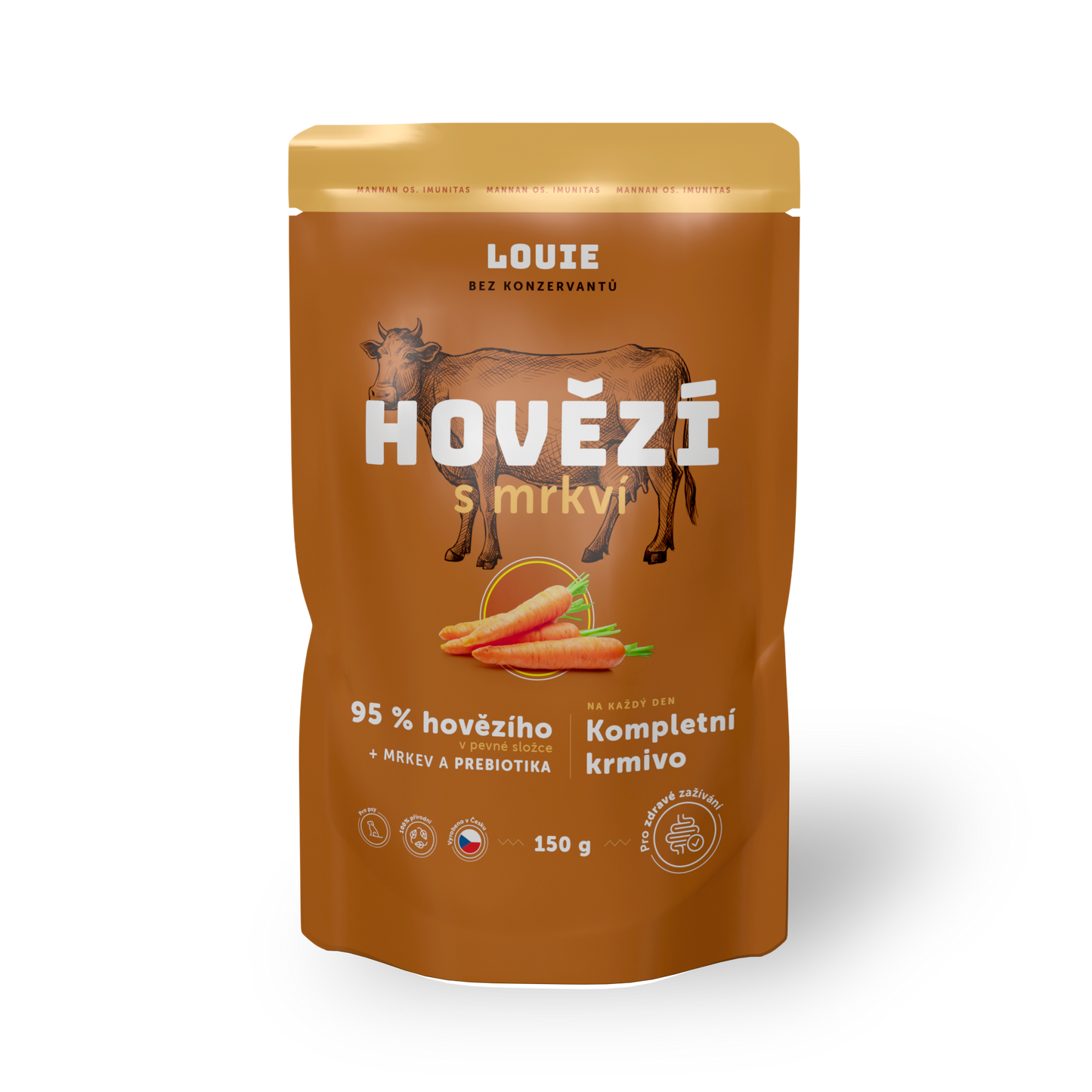 Hovädzia kapsička s mrkvou a prebiotikami 150g