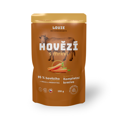 Hovädzia kapsička s mrkvou a prebiotikami 150g