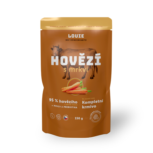 Hovädzia kapsička s mrkvou a prebiotikami 150g