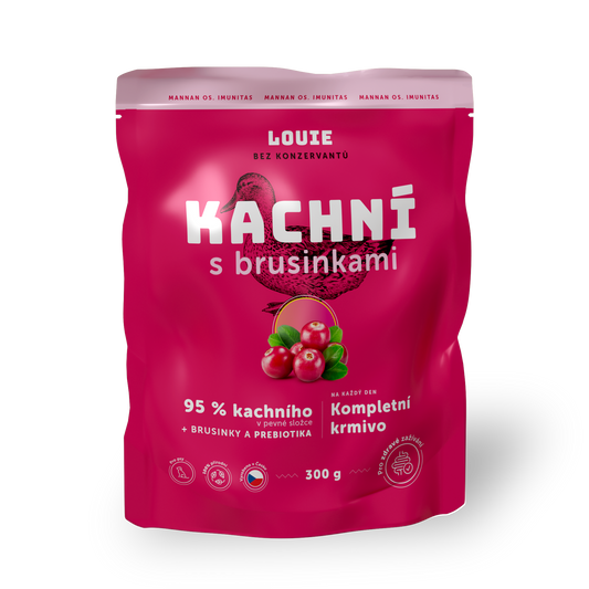 Kačacia kapsička s brusnicami a prebiotikami 300g