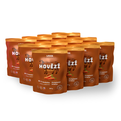Balenie kapsičiek 12 ks - Hovädzie s mrkvou a prebiotikami 300g