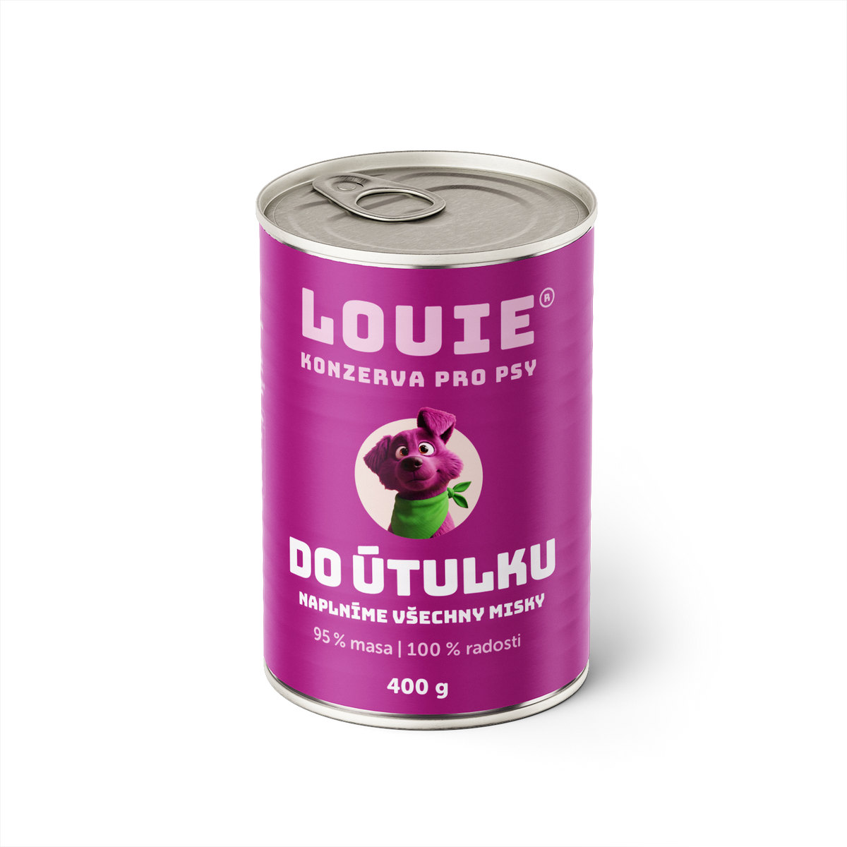 Psia konzerva do útulku 400g - LOUIE pomáhá útulkom