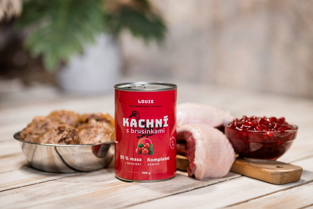 Výhodné balenie 6 ks - Kačacie s brusnicami 800g