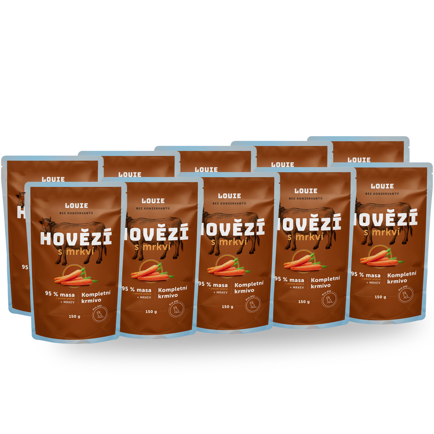 Balenie kapsičiek 10 ks - Hovädzie s mrkvou 150g