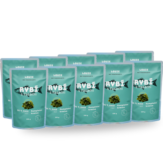 Balenie kapsičiek 10 ks - Rybacia s riasami 150g