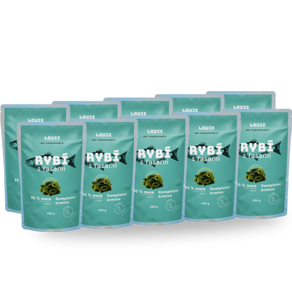 Balenie kapsičiek 10 ks - Rybacia s riasami 150g