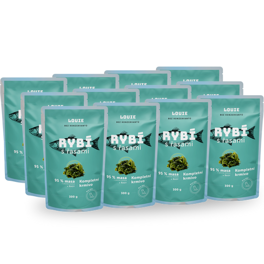 Balenie kapsičiek 12 ks - Rybacia s riasami 300g