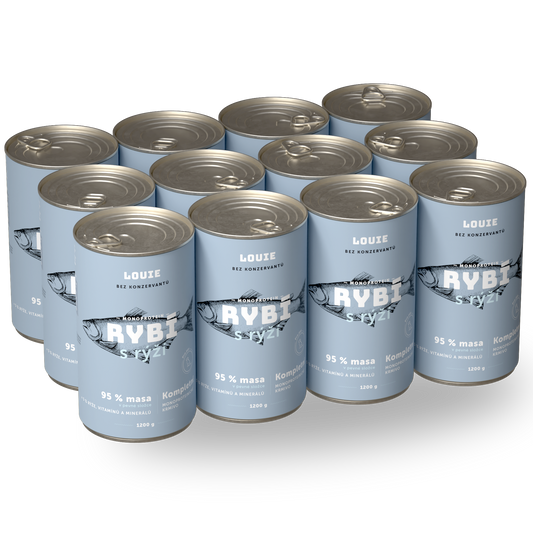 Výhodné balenie 12 ks - Ryba s ryžou 1200g