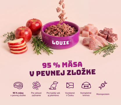 Jahňacie s morčacím, jablkom | 8ks | 400g
