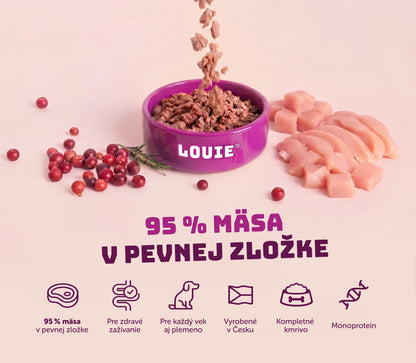 Morčacie s brusnicami a paštrnákom 400g