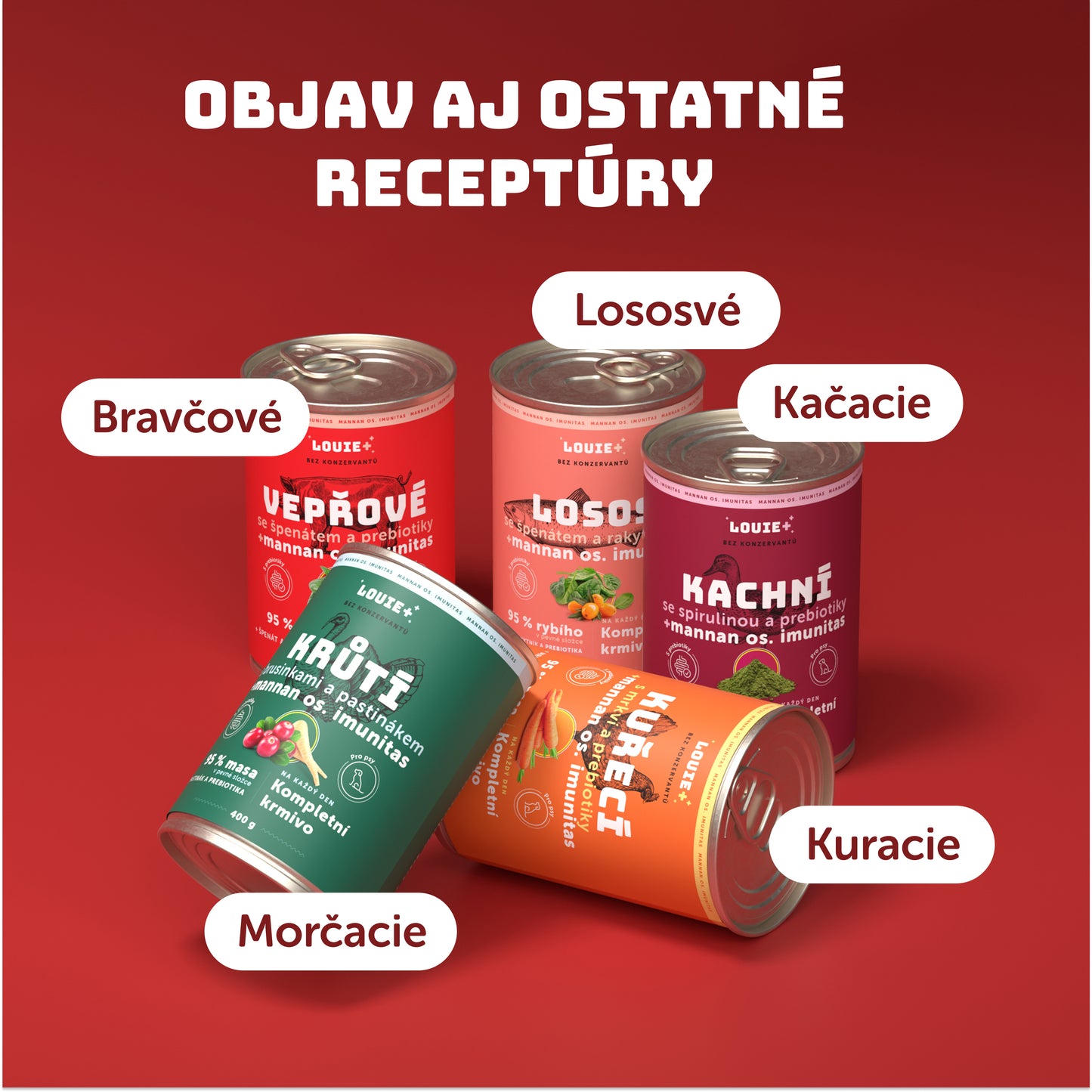 Bravčové so špenátom a prebiotikami 400 g