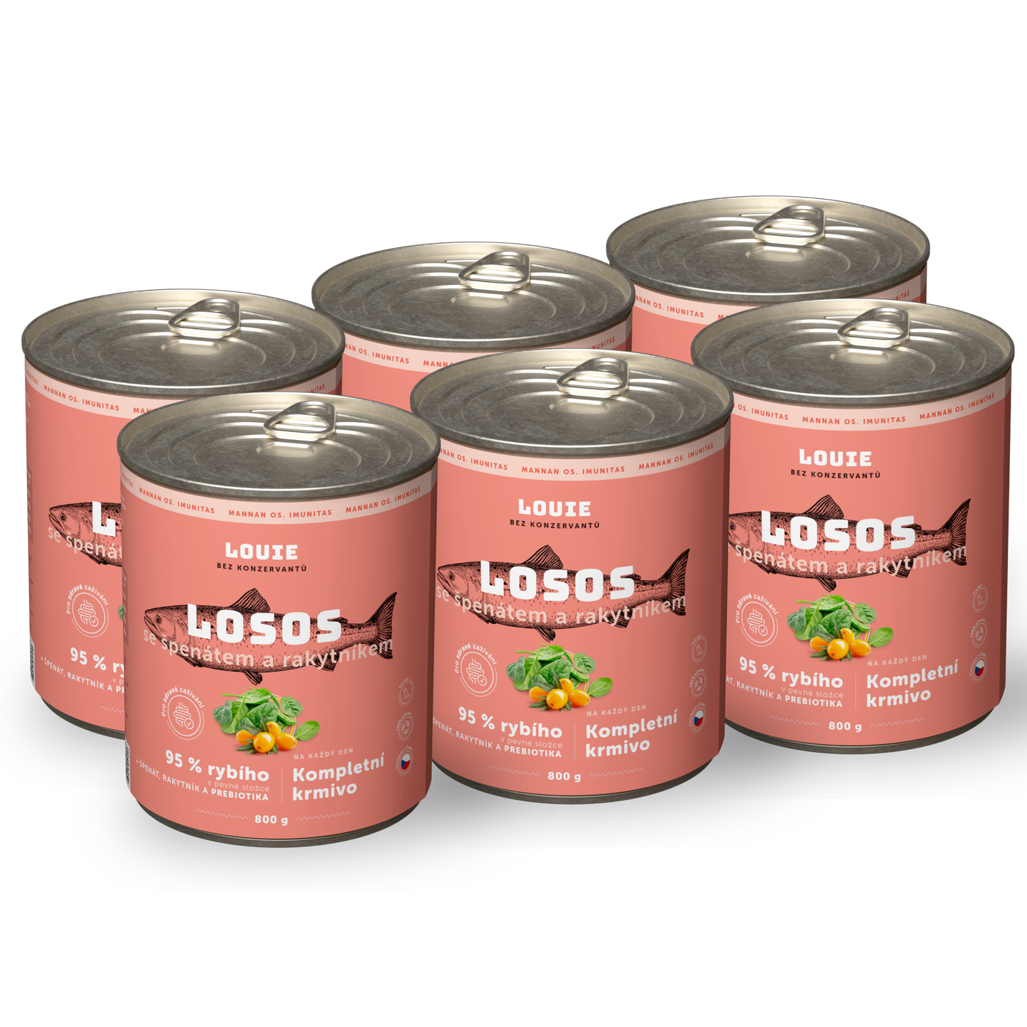Losos s rakytníkom a prebiotikami | 6ks | 800g