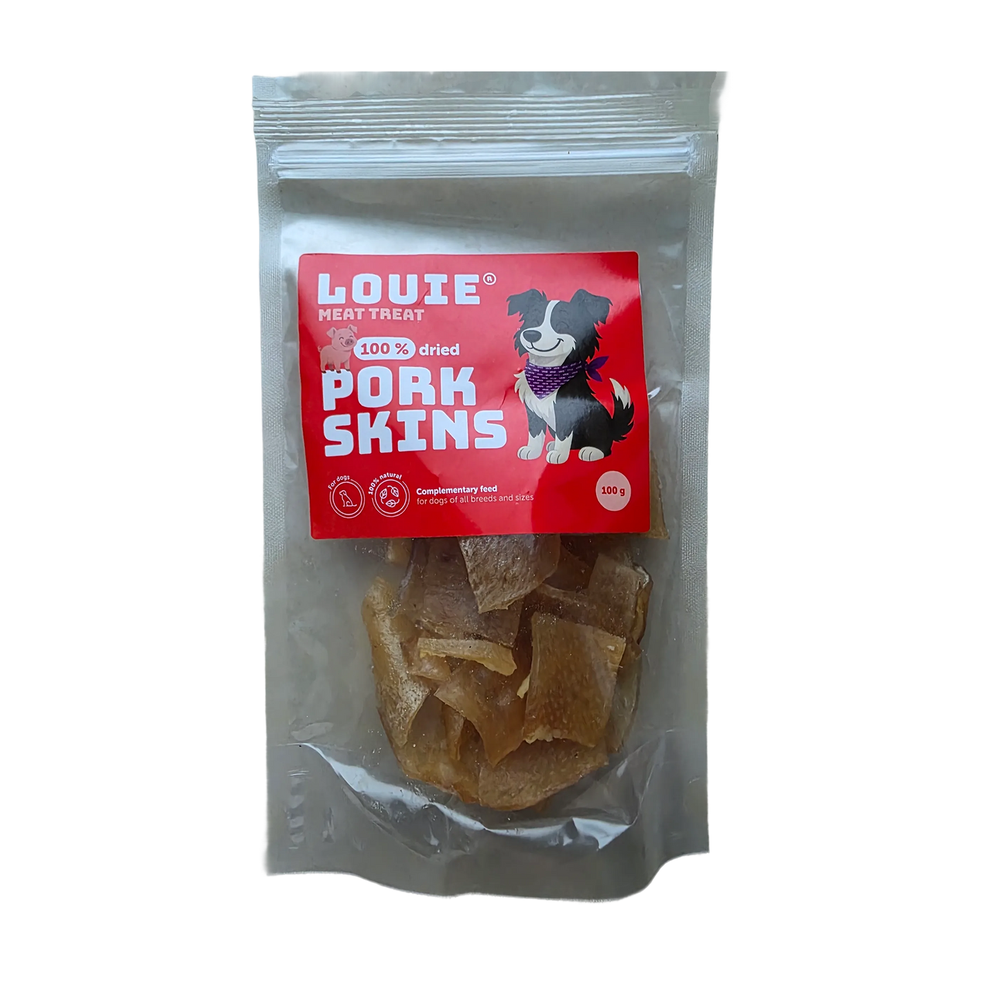 Sušené bravčové kože - 100g