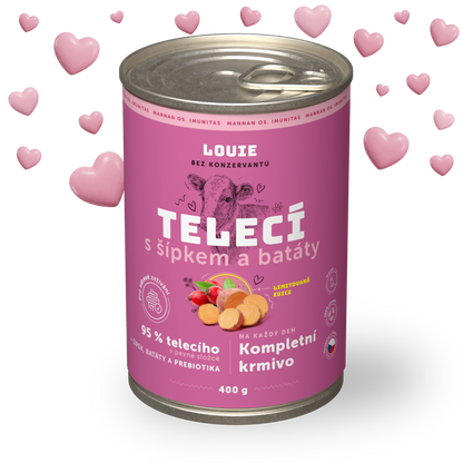 Teľacie so šípkom, batátom a prebiotikami 400g