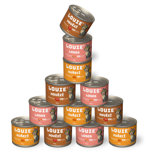 Mačací ochutnávkový balíček 12 ks - 200g