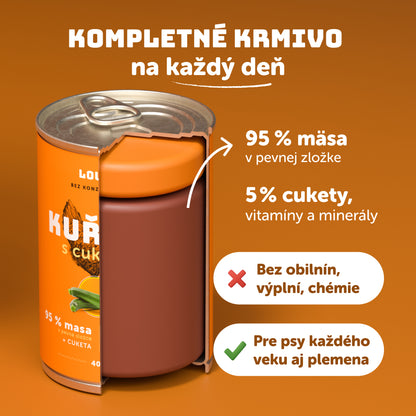 Kuracie s cuketou a prebiotikami 200g