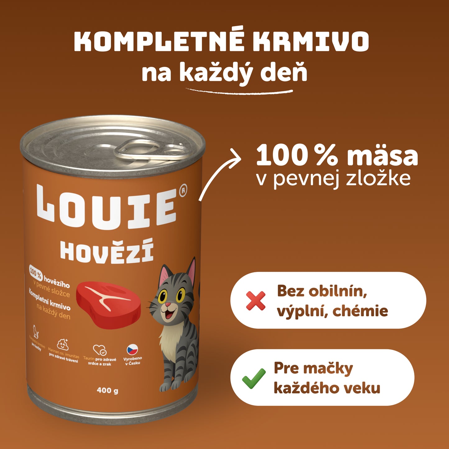 Hovädzie s prebiotikami 400g