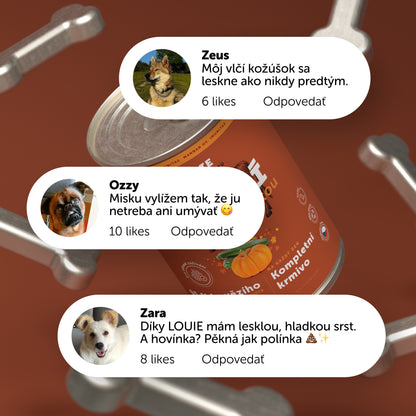 Hovädzie s dyňou, cuketou a prebiotikami 400g