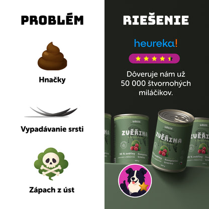 Výhodné balenie 8ks - Zverina s brusnicami a prebiotikami 400g