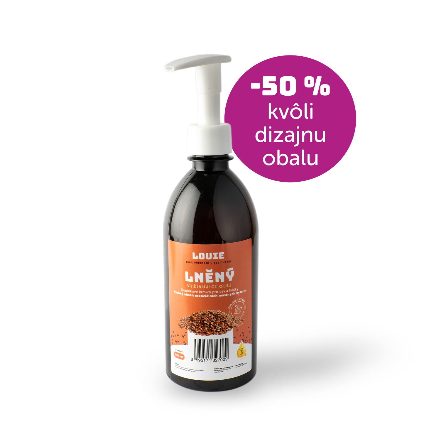 Ľanový vyživujúci olej – 500ml