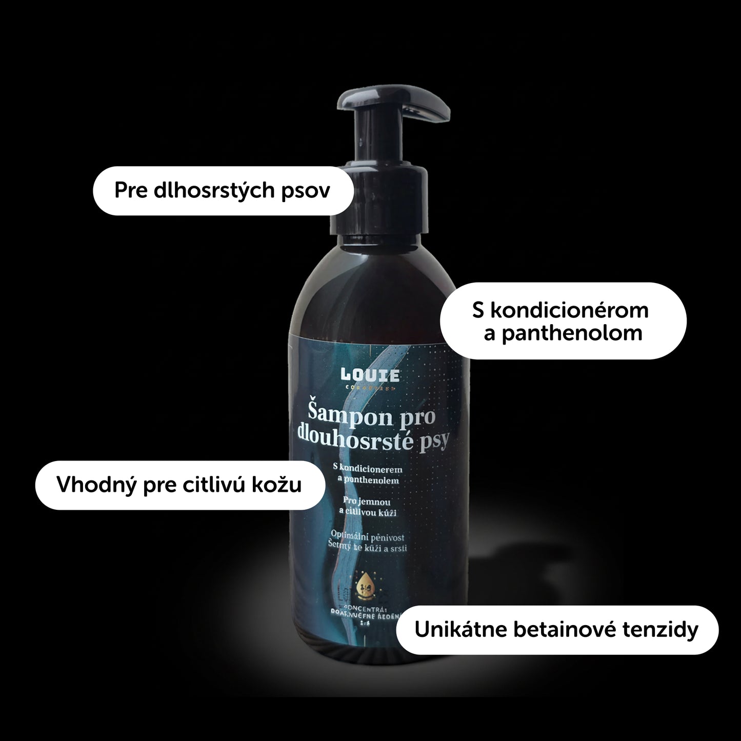 Šampón pre dlhosrstých psov 250 ml