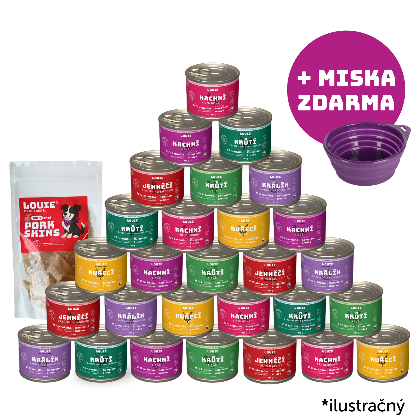 Balíček cestovateľ | 28ks | 200g + miska zadarmo