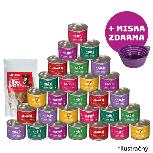 Balíček cestovateľ | 28ks | 200g + miska zadarmo