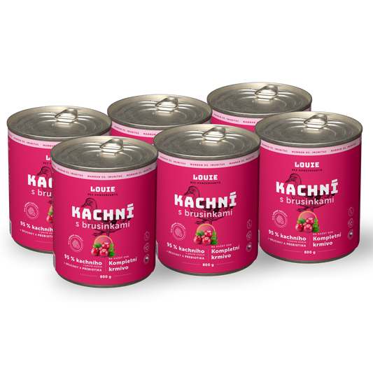 Výhodné balenie 6 ks - Kačacie s brusnicami 800g