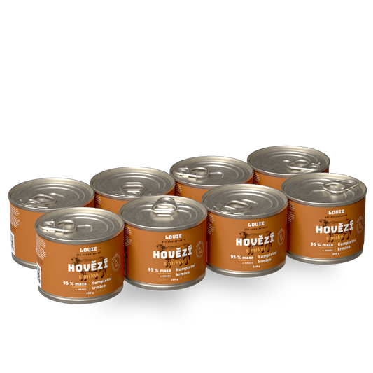 Výhodné balenie 8 ks - Hovädzie s mrkvou 200g