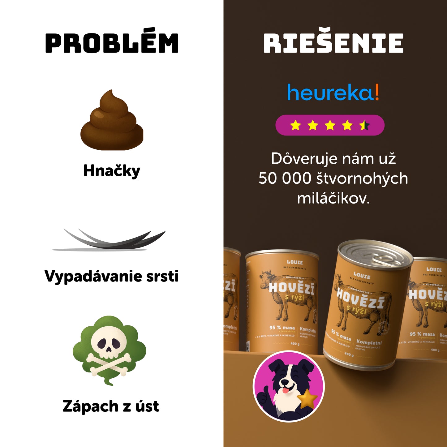 Výhodné balenie 6 ks - Hovädzie s ryžou 1200g