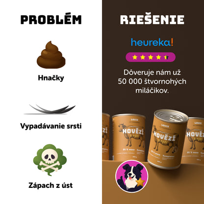 Výhodné balenie 6 ks - Hovädzie s ryžou 1200g